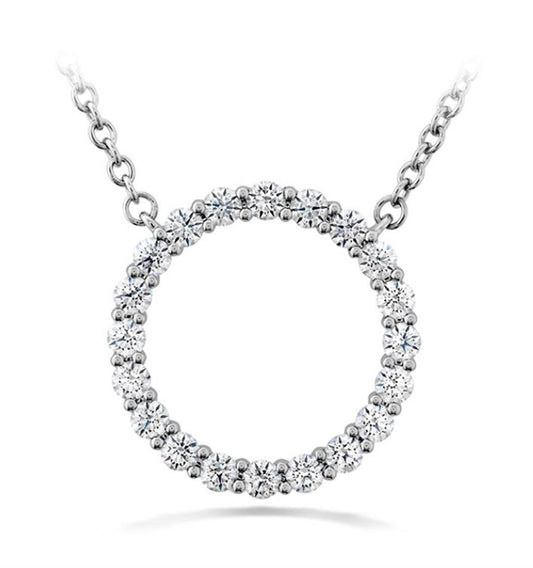 Hearts On Fire Diamond Signature Circle Pendant- Medium