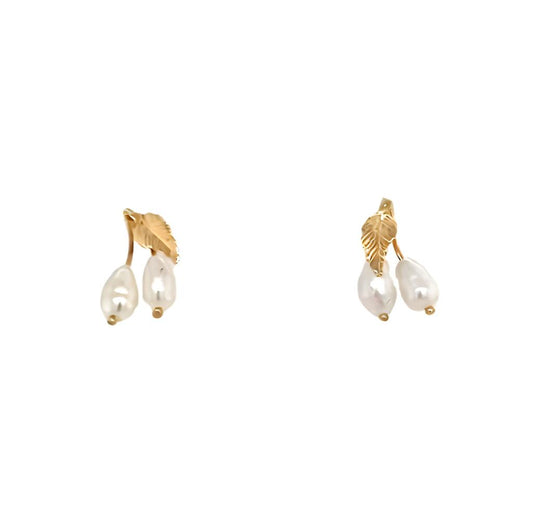 Estate 14K Pearl Earrings