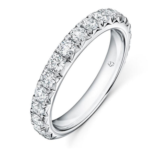 Hearts On Fire Diamond French Cut Pave Band