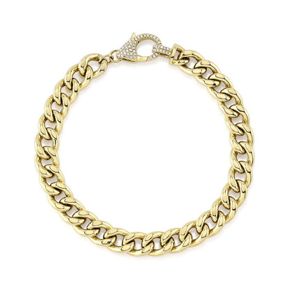 Shy 14Ky Diamond Link Bracelet