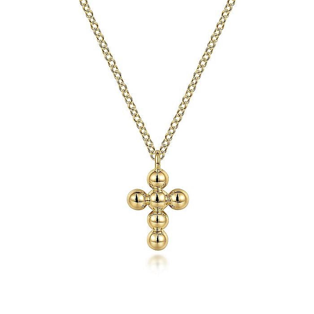 Gabriel 14Ky Bujukan Cross Necklace