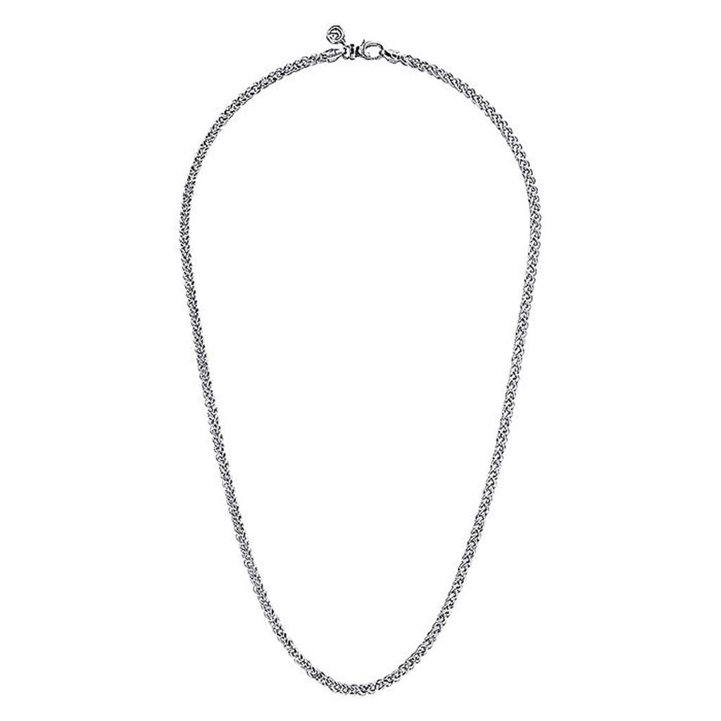 Gabriel & Co Sterling Silver Wheat Chain Necklace