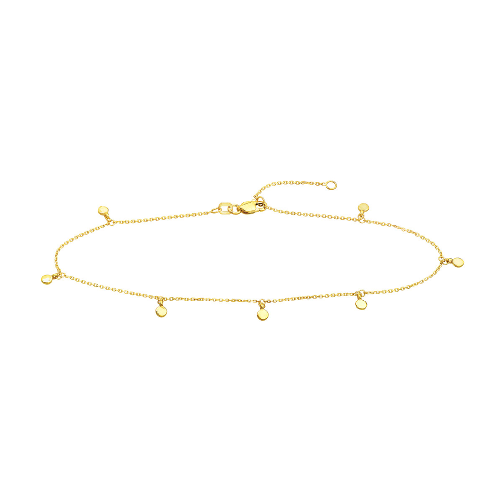Rolland's Designs 14K Yellow Gold Anklet Bracelet