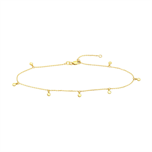Rolland's Designs 14K Yellow Gold Anklet Bracelet
