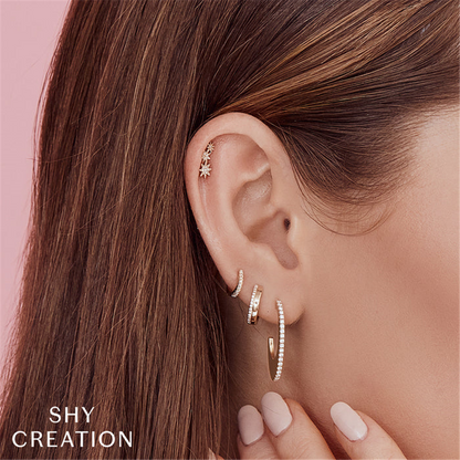 Shy Creation Diamond Huggies