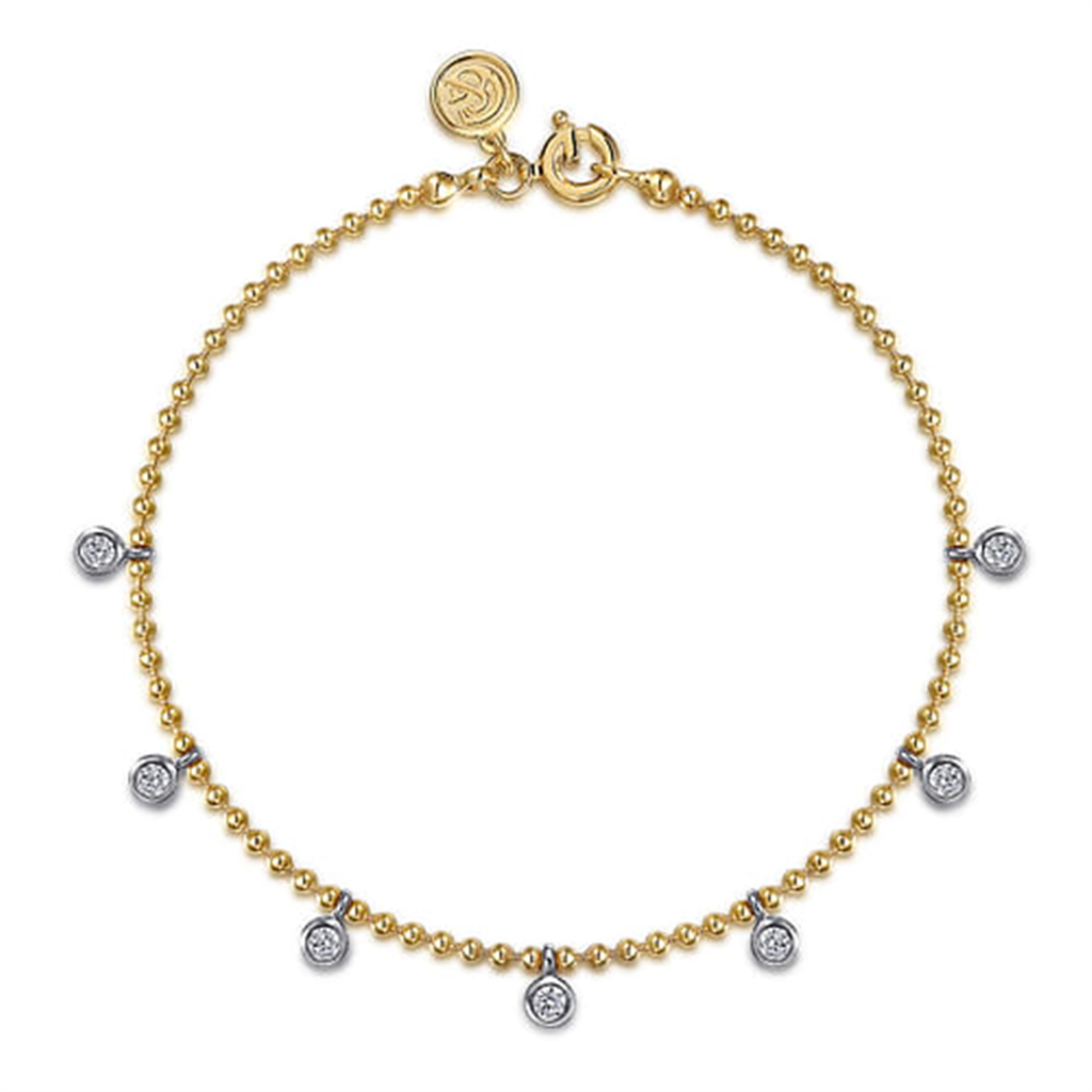 Gabriel Bujukan White Sapphire Droplet Bracelet
