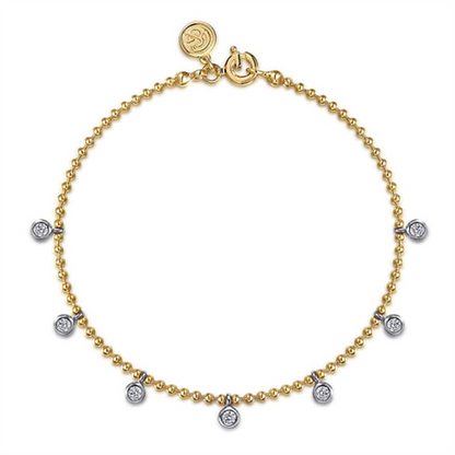 Gabriel Bujukan White Sapphire Droplet Bracelet