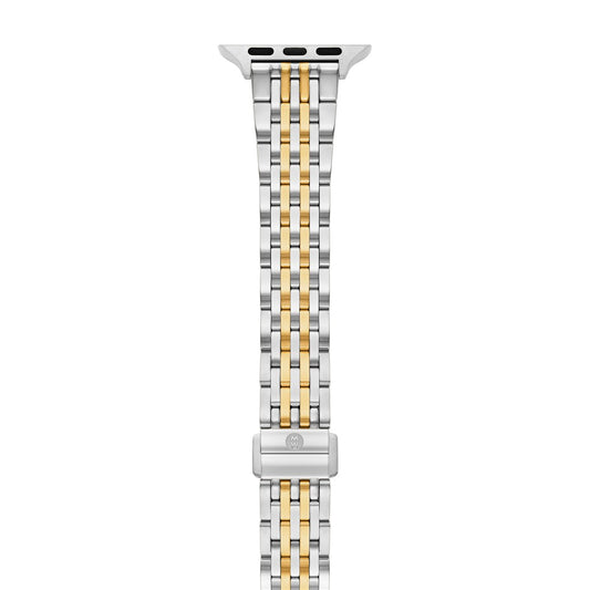 Michele Two Tone Stainless Steel Strap