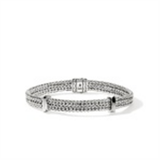 John Hardy Silver Icon Link Flat Chain Bracelet