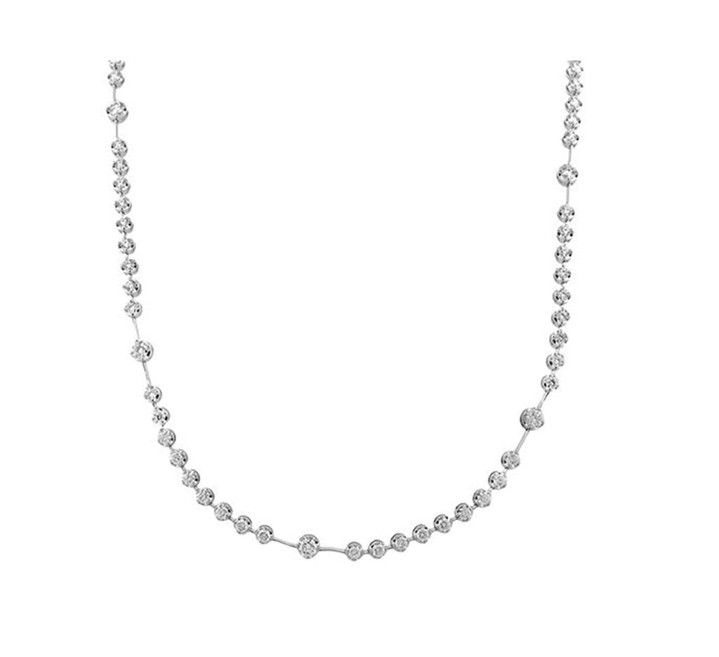 Simon G 18Kw Diamond Constellation Necklace 61Dia-3.06Cts  20.5"