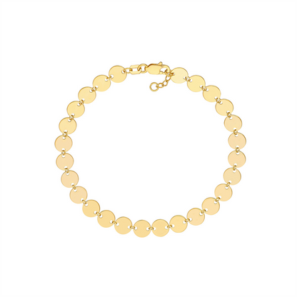 Rolland's Designs 14K Gold Mini Disc Bracelet