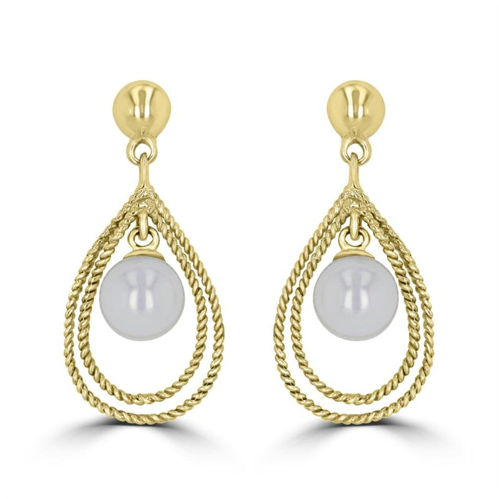 Rolland's Designs Pearl Dangle Earrings