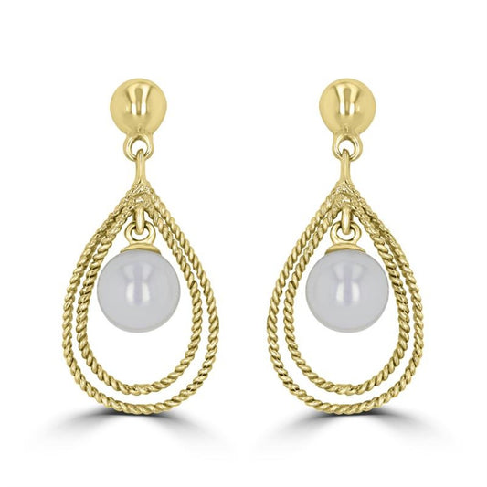 Rolland's Designs Pearl Dangle Earrings