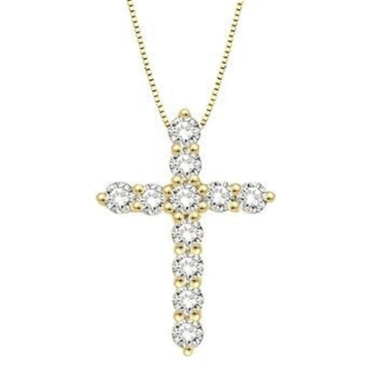 Rolland's Designs Diamond Cross Necklace -0.50ct