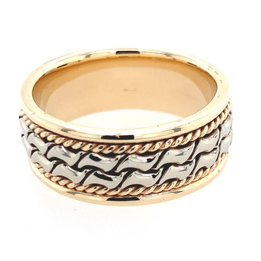 Estate 14K Two-Tone Wedding Band
