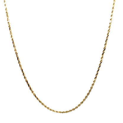 Estate 14K Yellow Gold Rope Chain