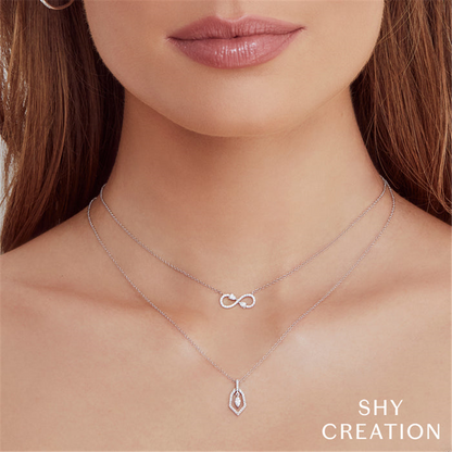 Shy 14Kw Diamond Infinity Pendant