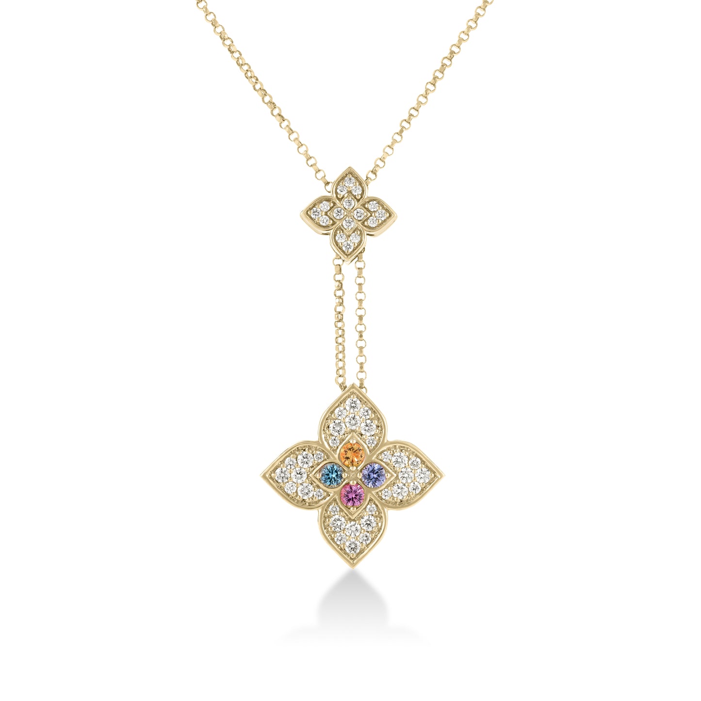 Roberto Coin Carnival Diamond & Gemstone Lariat Necklace