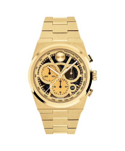 Movado Bold Yellow-Gold 40mm Chronograph