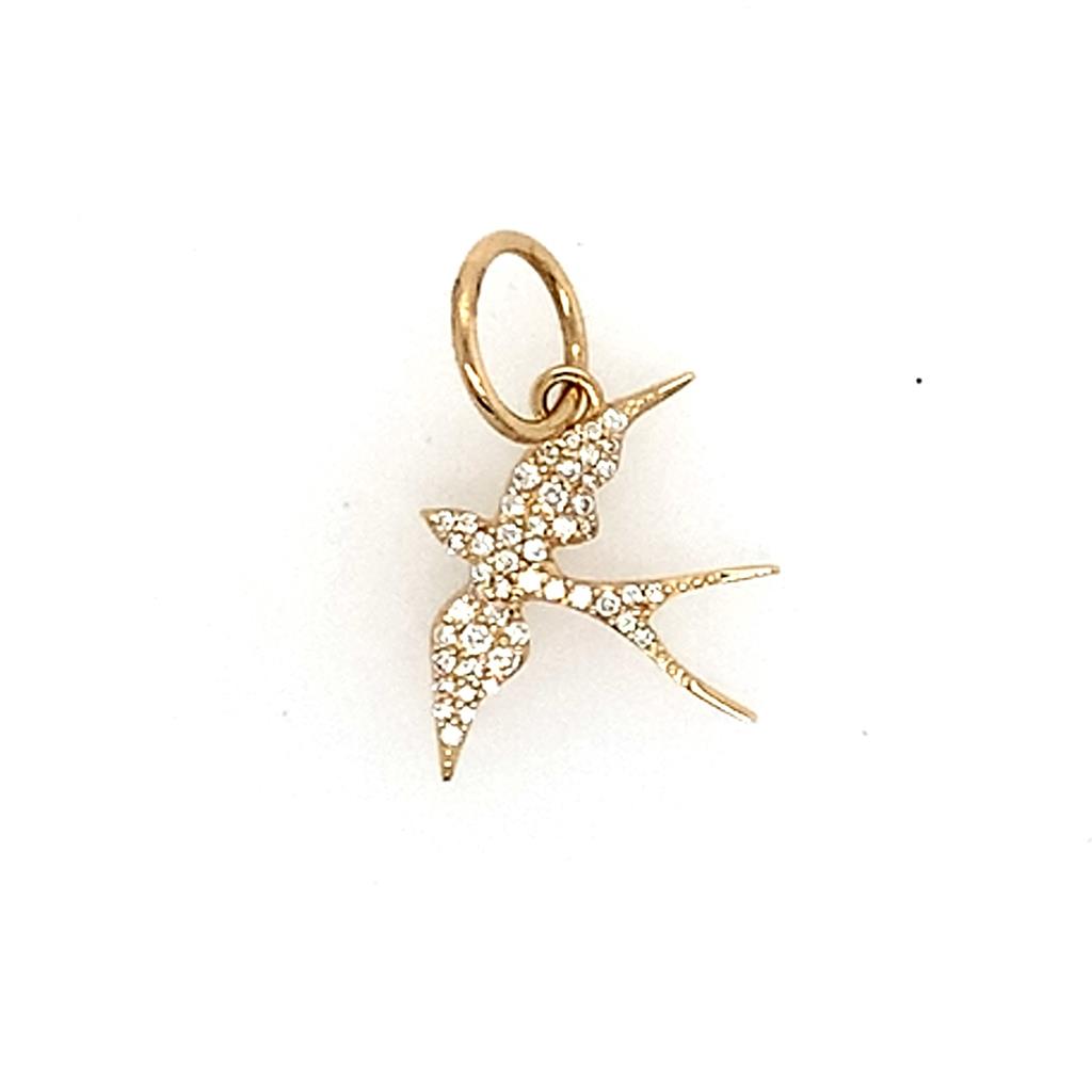 Rolland's Designs Diamond Pave Bird Pendant