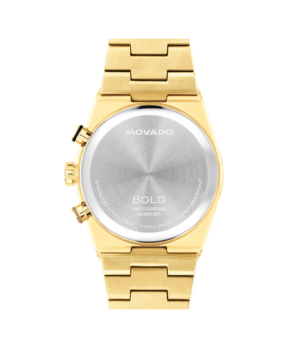 Movado Bold Yellow-Gold 40mm Chronograph
