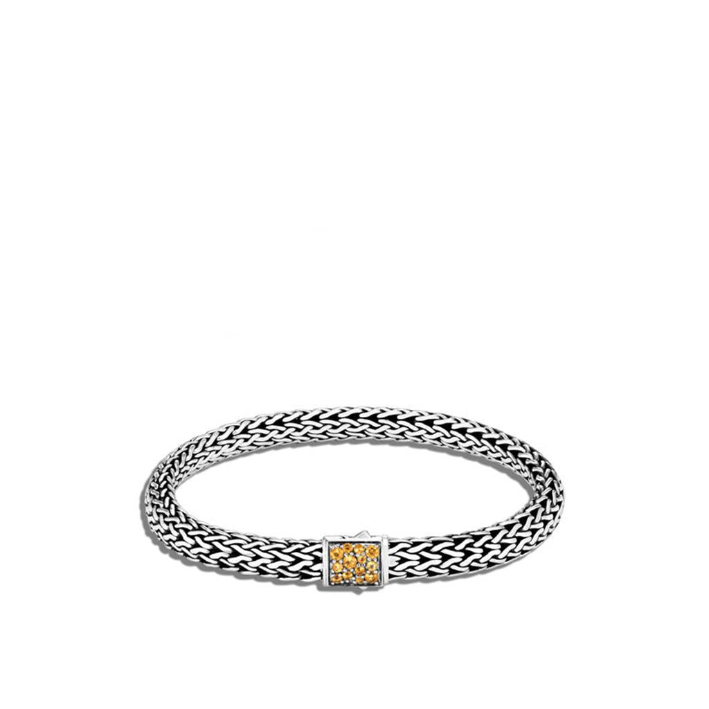 John Hardy Citrine Reversible Classic Chain Bracelet