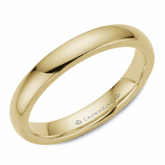 Crown Ring Gold Men's Band