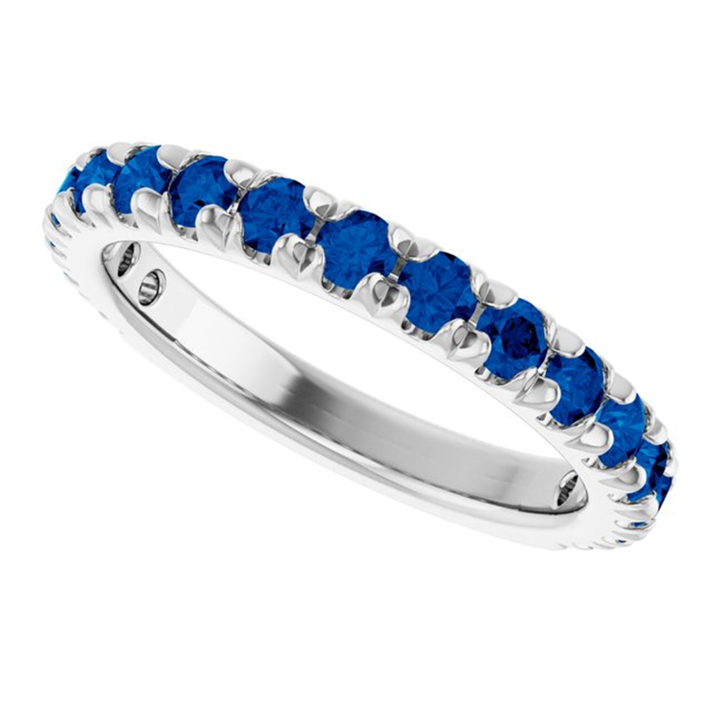 Rolland's Designs 14K White Gold & Sapphire Band