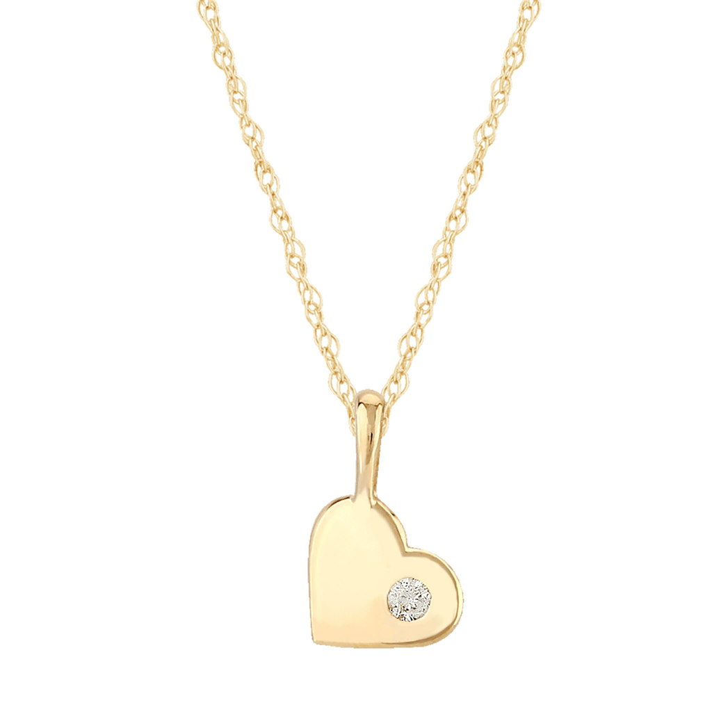 Carla Diamond Heart Necklace