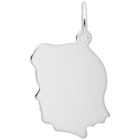 Girl's Head Charm