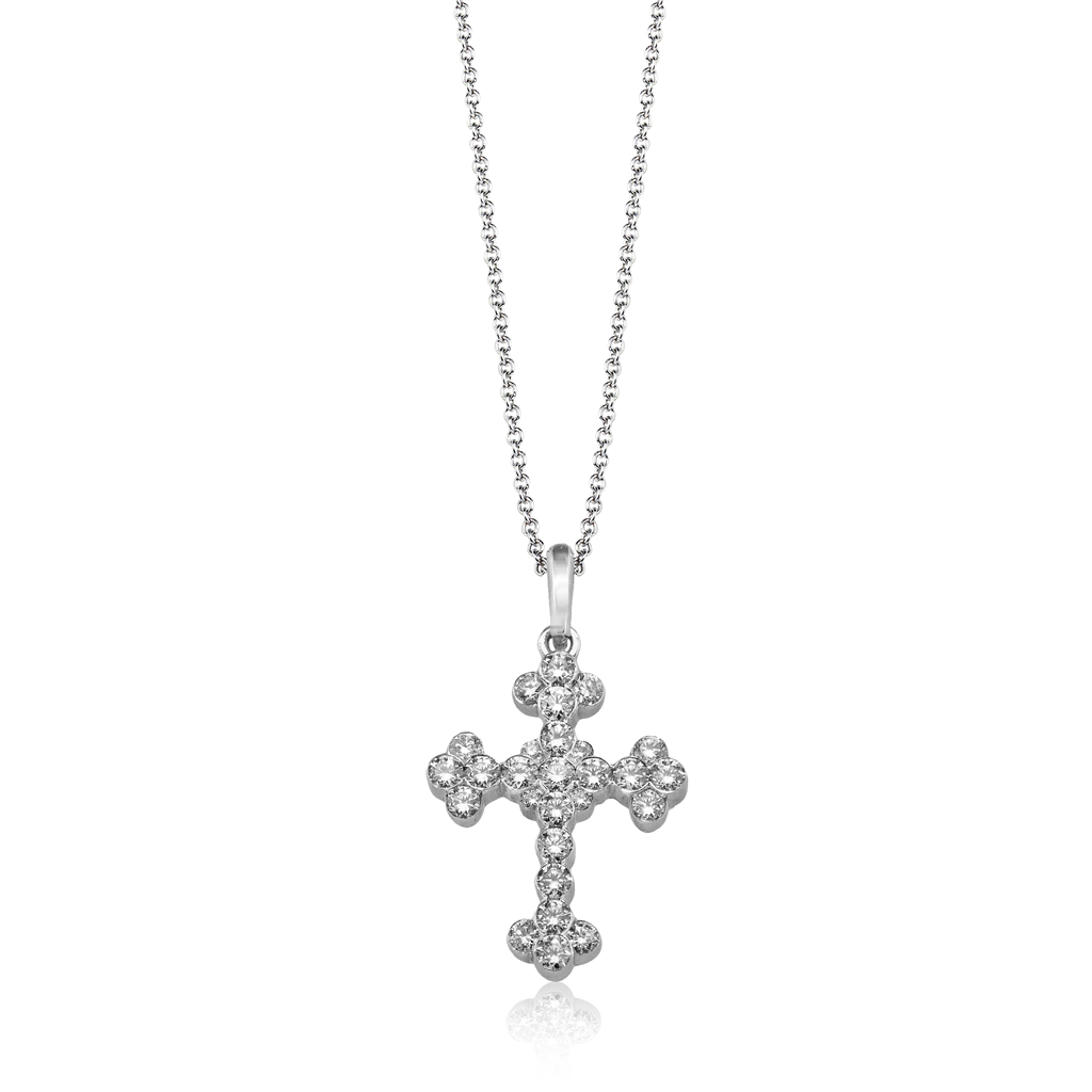 Simon G. Diamond Cross Pendant