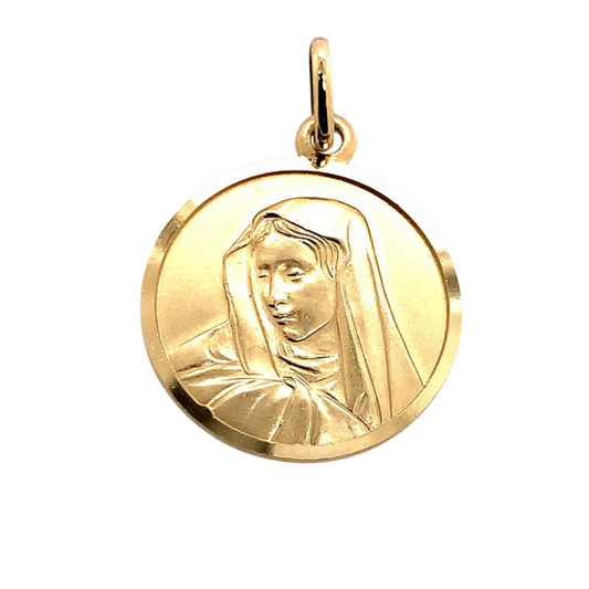 Rolland's Designs 14K Gold Madonna Medallion