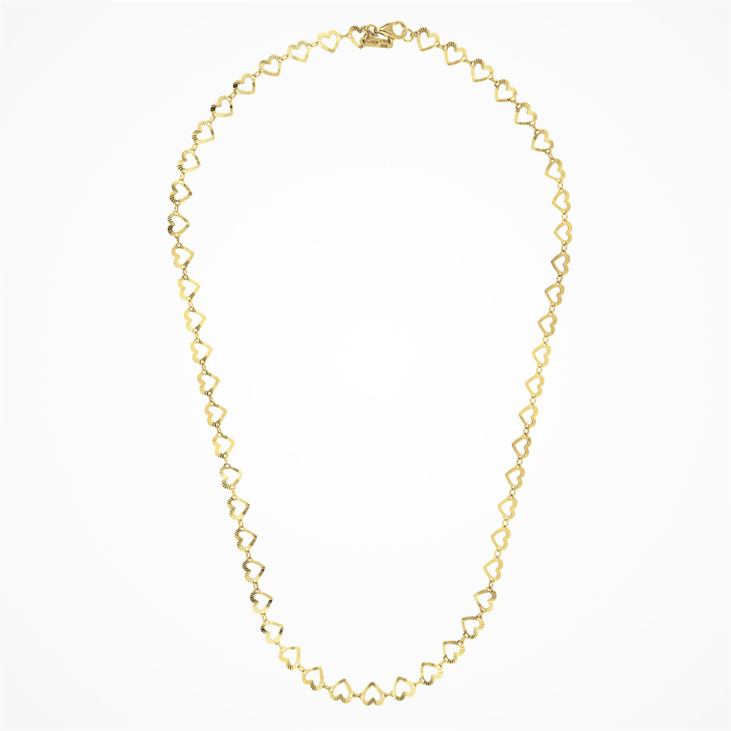 Desmos Gold-Plated Sterling Silver 16" Arte Cuore Necklace