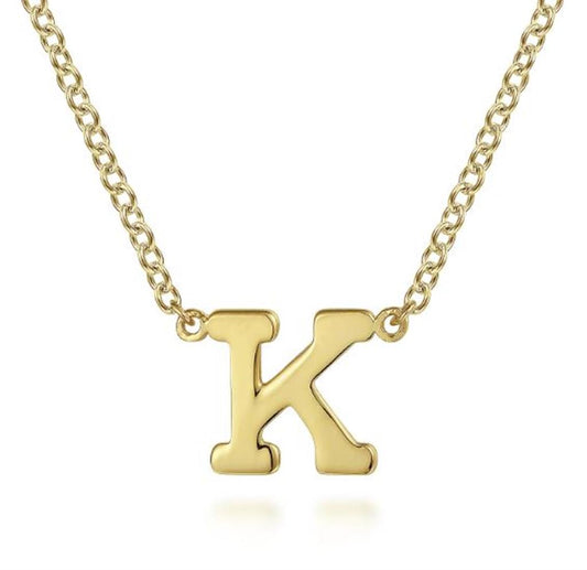 Gabriel 14Ky Initial 'K' Pendant Necklace