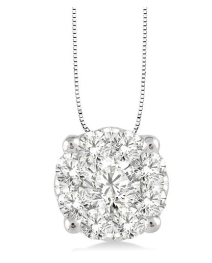 Rolland's Designs Diamond Cluster Pendant- 0.25 Cts