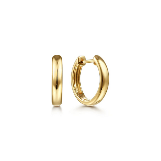 Gabriel Gold Round Huggie Earrings