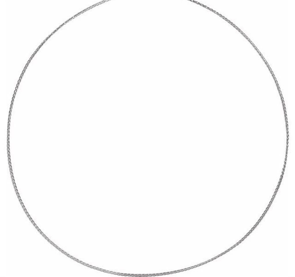 Rolland's Designs 14K White Gold Diamond Cut Chain