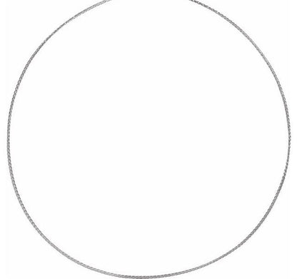 Rolland's Designs 14K White Gold Diamond Cut Chain