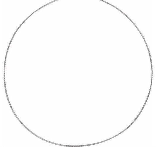 Rolland's Designs 14K White Gold Diamond Cut Chain