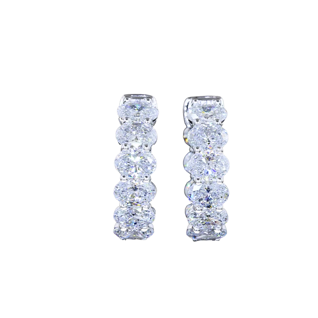 Rolland's Designs Lab Diamond In and Out Huggies -2.00ct