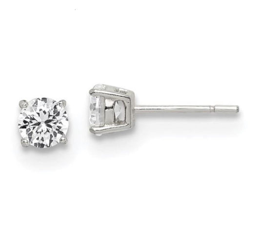 Sterling Silver CZ Studs