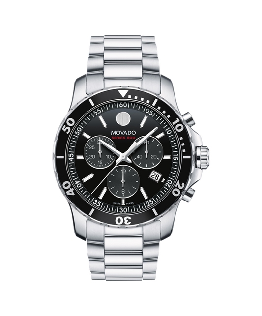 Movado 42mm Series 800 Chronograph Black