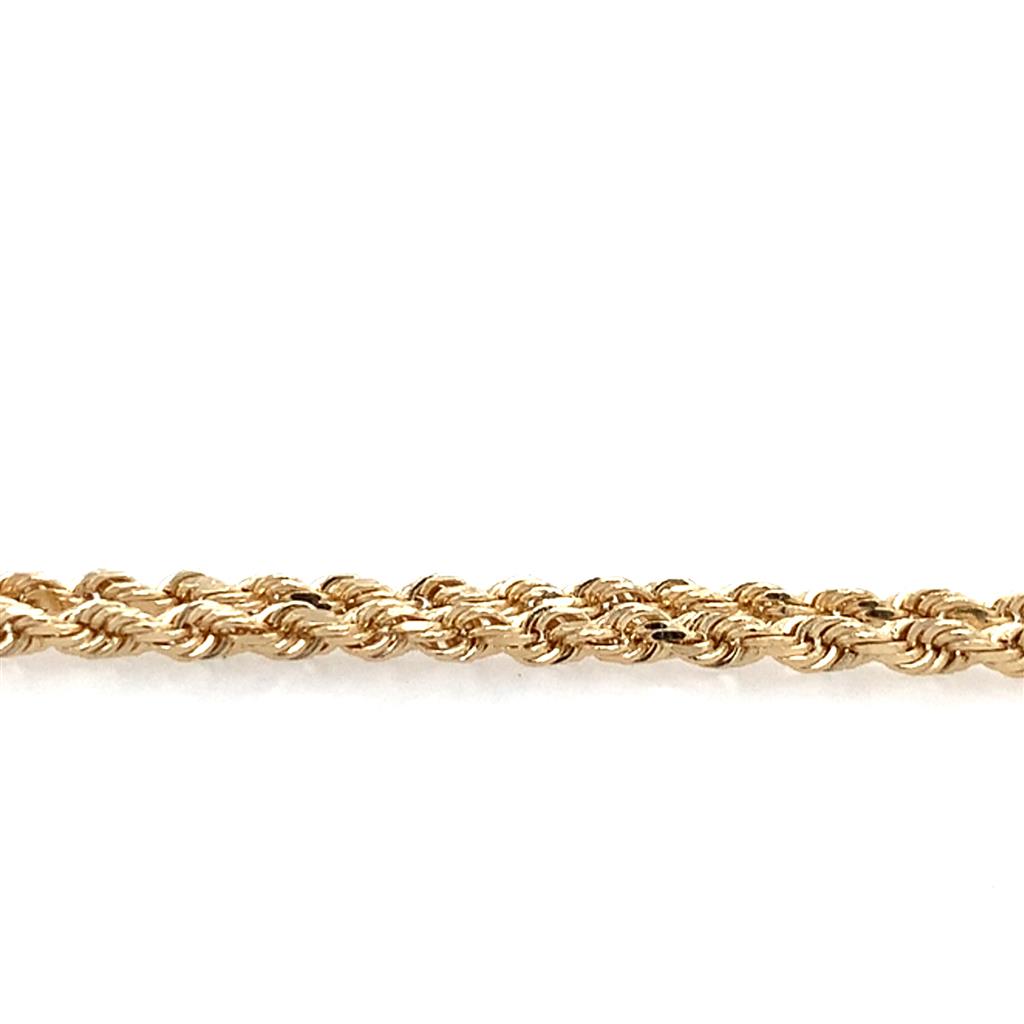 Estate 14K Rope Bracelet