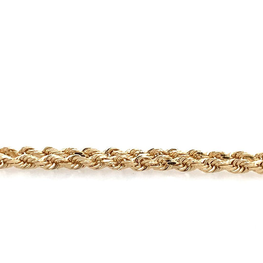 Estate 14K Rope Bracelet