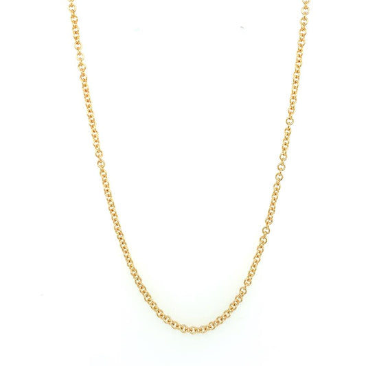 Rolland's Design Yellow Gold 20" Rolo Chain