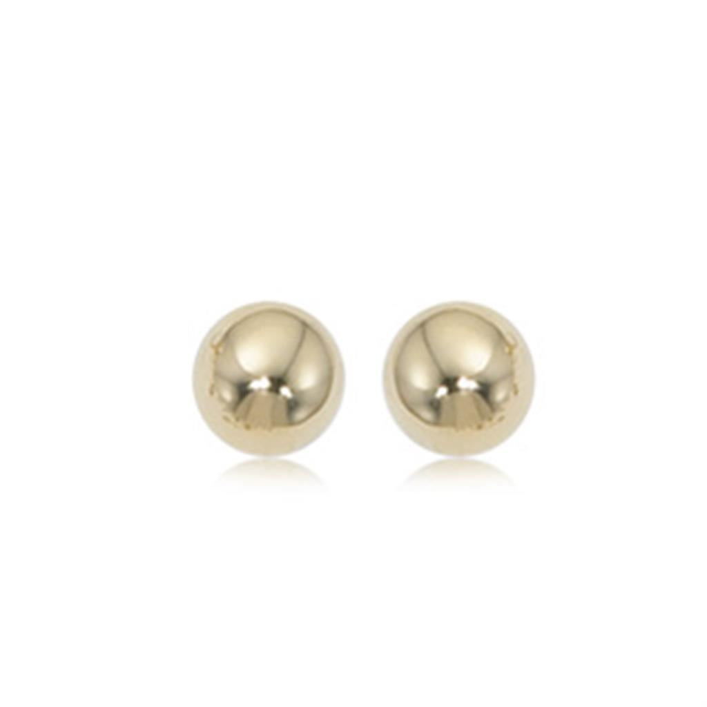 6mm Gold Ball Earrings