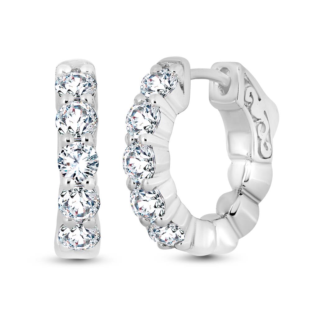 Rolland's Collection Diamond Hoops