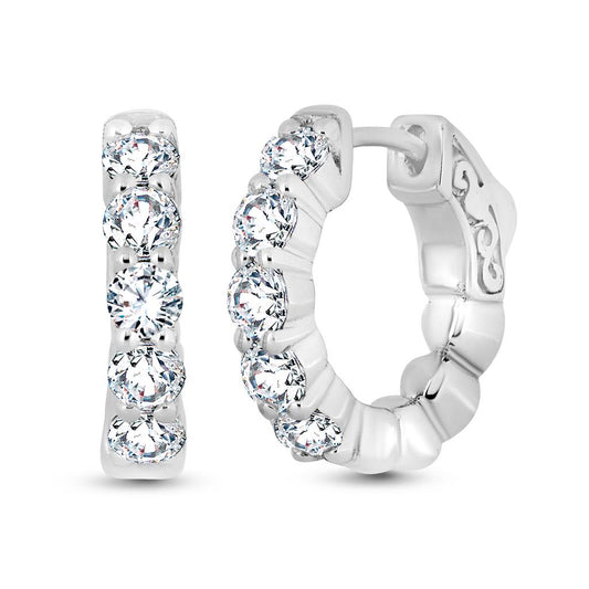 Rolland's Collection Diamond Hoops