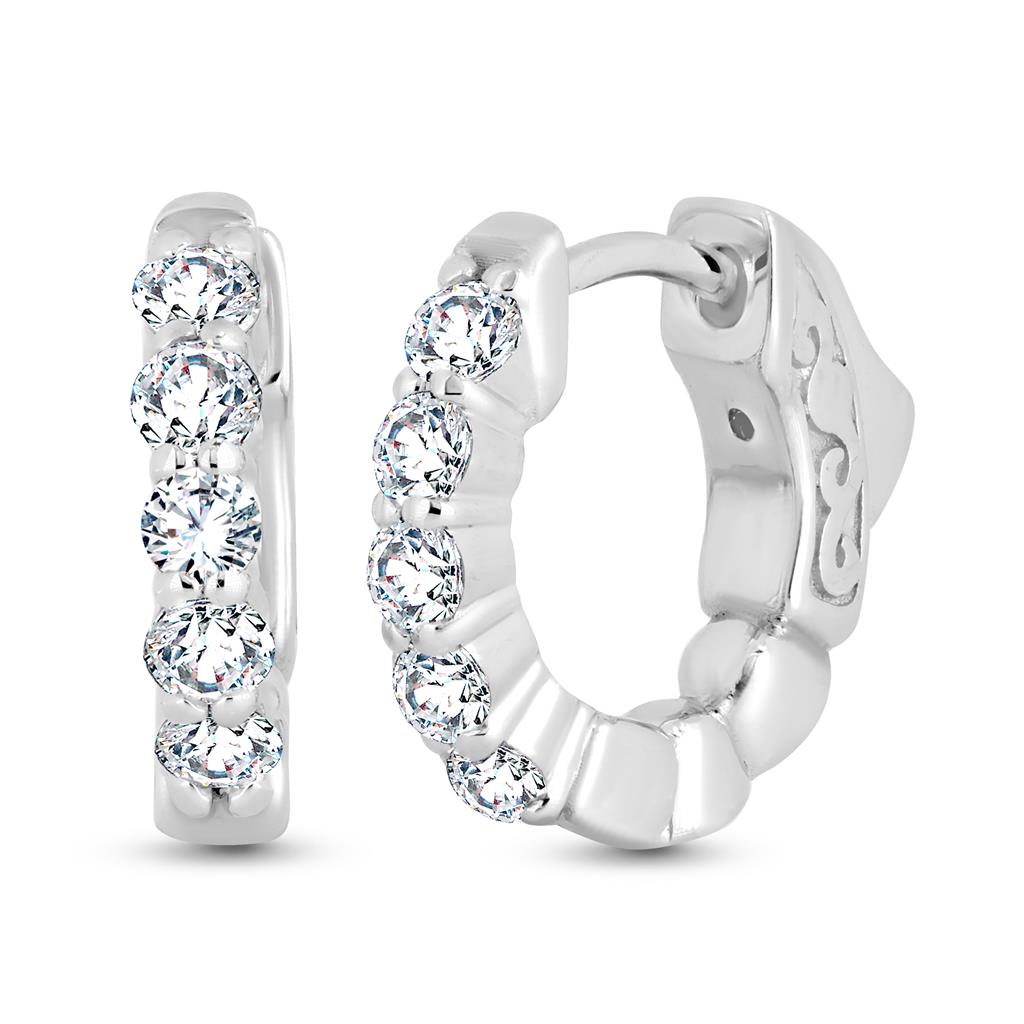 Rolland's Collection Diamond Hoops