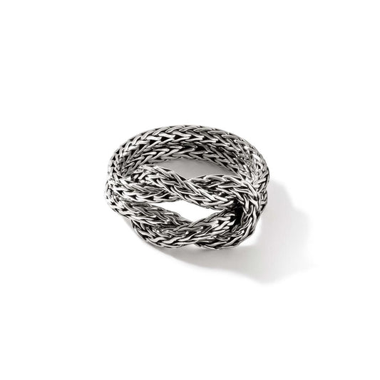 John Hardy Silver Love Knot Ring